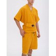 Домашний мужской костюм желтый рис.3