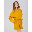 Костюм с шортами и кроп-худи (желтый) рис.1