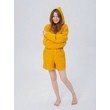 Костюм с шортами и кроп-худи (желтый) рис.7