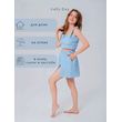 Костюм с шортами и топом (голубой) рис.2