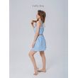 Костюм с шортами и топом (голубой) рис.3