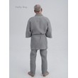 Костюм домашний из вафельного полотна Унисекс (серый) рис.5